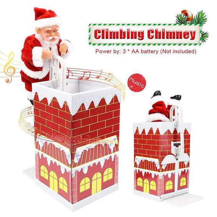 Chimney Climbing Santa Claus