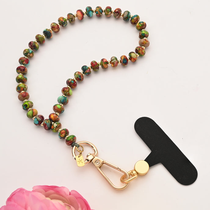 Sedona Emperor Stone Beaded Phone Wrist Strap