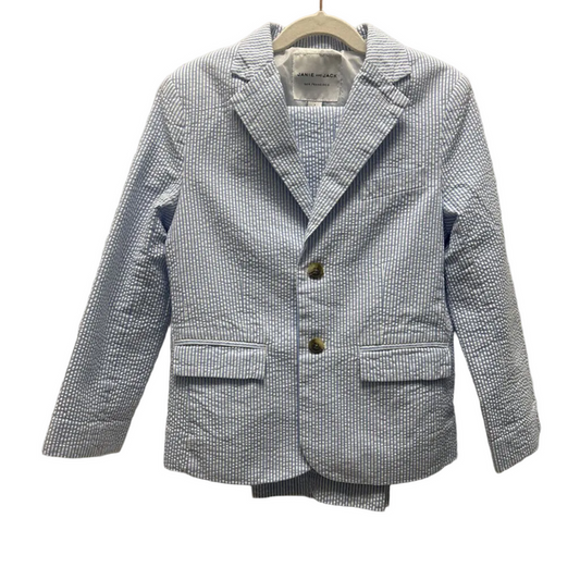 Seersucker Suit Blazer & Pants Set