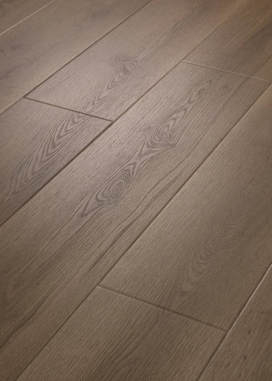 Shaw Aspire Natural Bevel 3381V Frontier Brown waterproof luxury vinyl plank close-up rugged warm brown wood grain with natural bevel