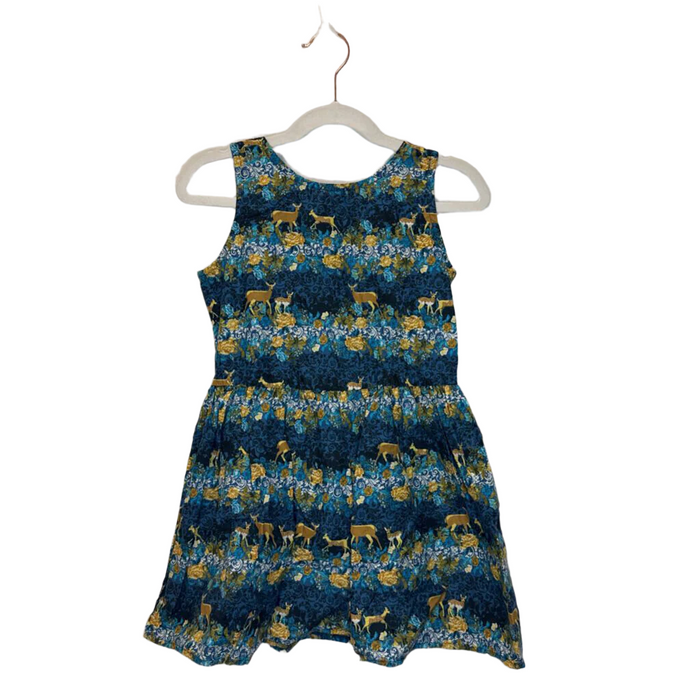 Sleeveless Empire Waist Dress / Deer
