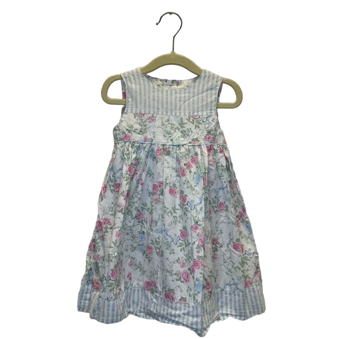 Sleeveless Empire Waist Floral Dress + Diaper Cover