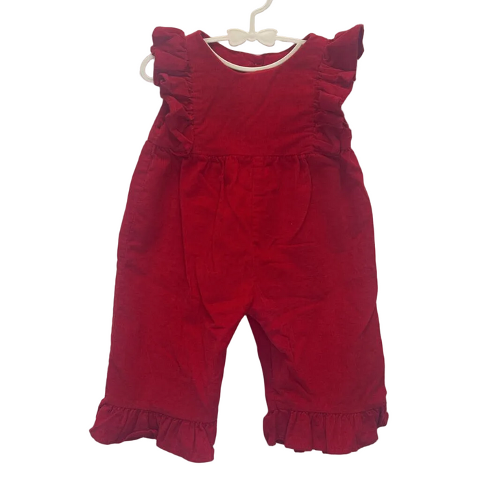 Sleeveless Ruffle Cap Romper