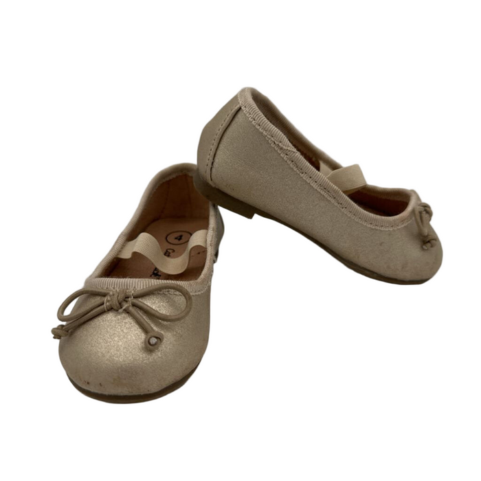 Slip on Flats/Bow/Metallic