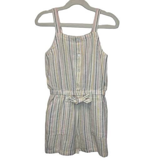 Spaghetti Strap Striped Romper