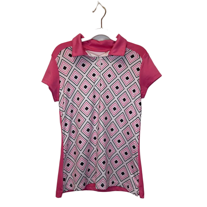 SS Collared Shirt / Diamond Pattern