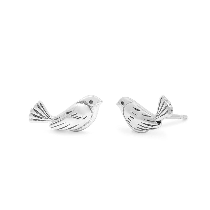 SS Sparrow Bird Stud Earrings