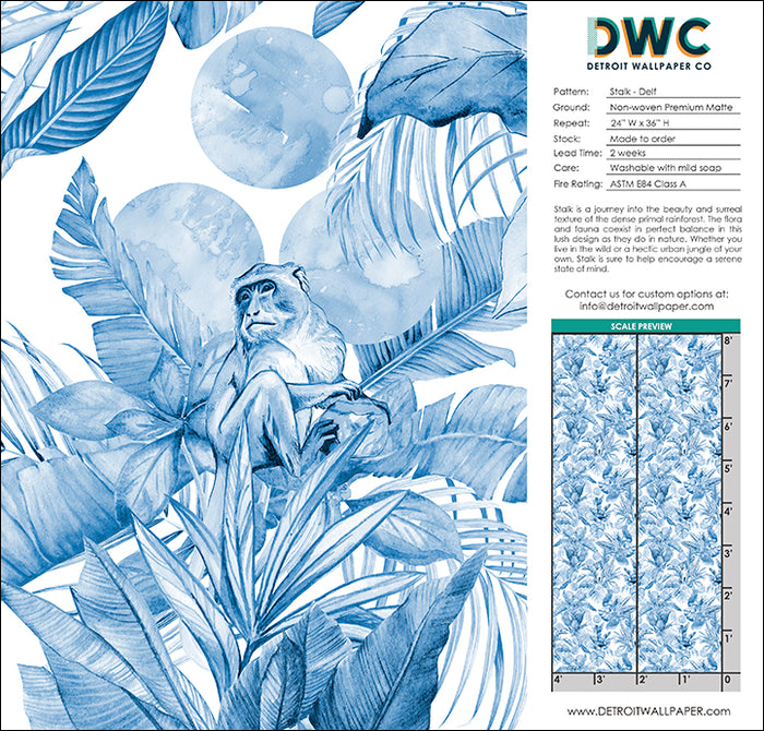 Stalk - Delft - The Detroit Wallpaper Co.