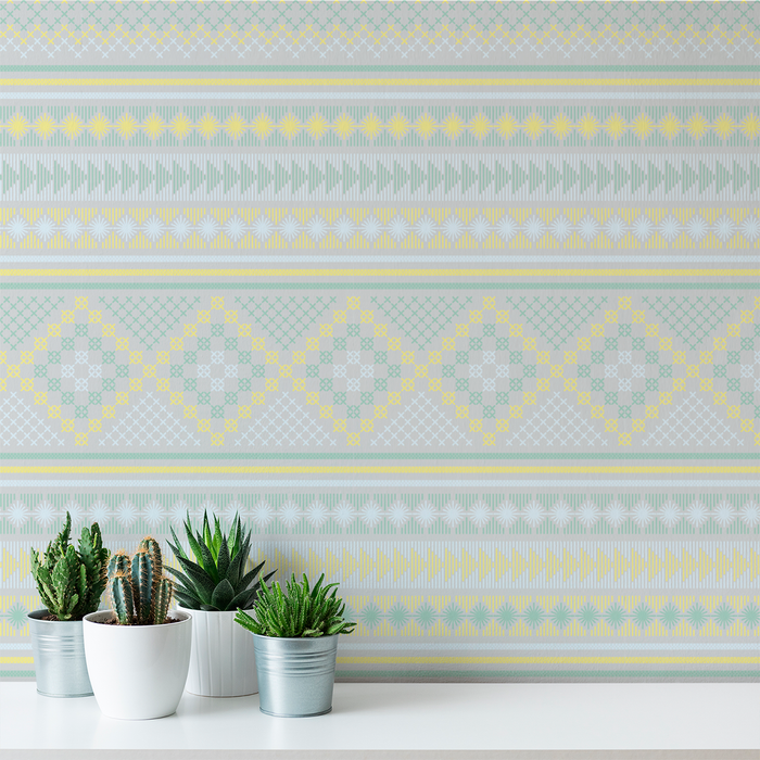 Stitch - Marietta - Trendy Custom Wallpaper | Contemporary Wallpaper Designs | The Detroit Wallpaper Co.