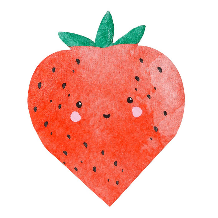 Strawberry Fields Strawberry Shaped Napkins