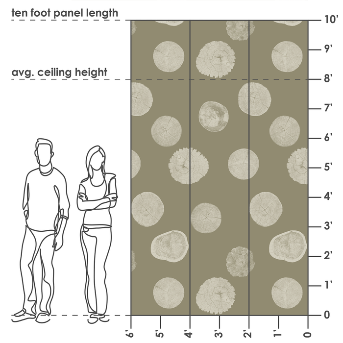 Stumped - Trailhead - Trendy Custom Wallpaper | Contemporary Wallpaper Designs | The Detroit Wallpaper Co.