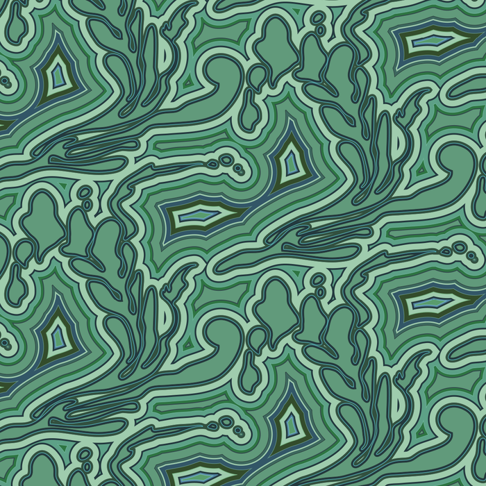 Submariner - Malachite - Trendy Custom Wallpaper | Contemporary Wallpaper Designs | The Detroit Wallpaper Co.