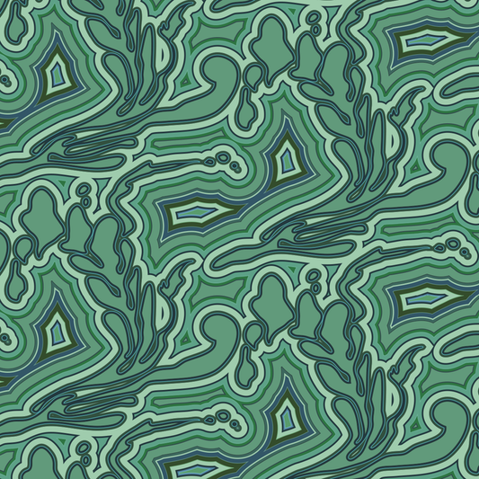 Submariner - Malachite - Trendy Custom Wallpaper | Contemporary Wallpaper Designs | The Detroit Wallpaper Co.