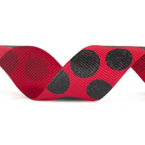 7/8" x 20 yd / Red/Black