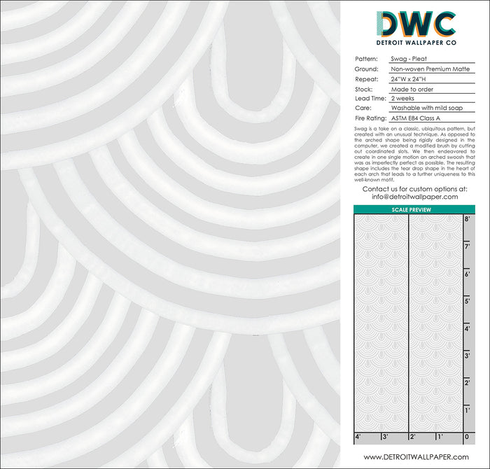 Swag - Pleat <br> Wallpaper