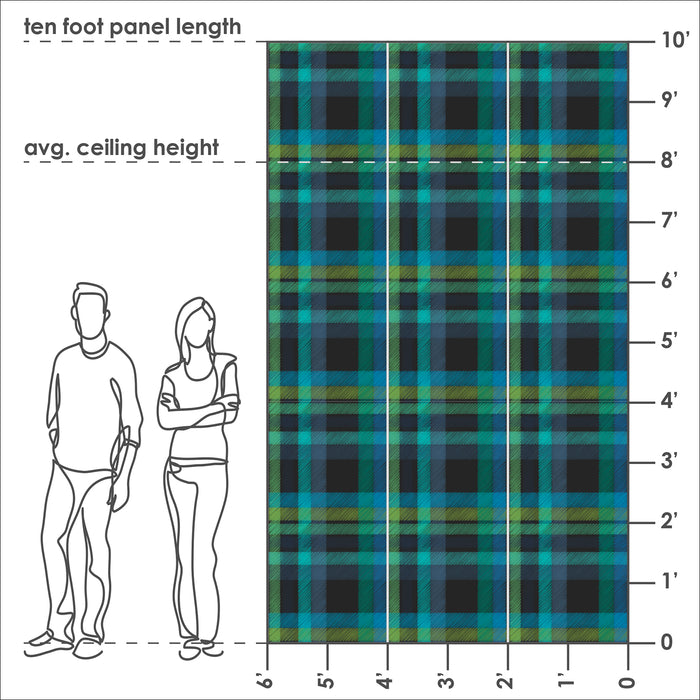 Tartan - Mermaid <br> Wallpaper