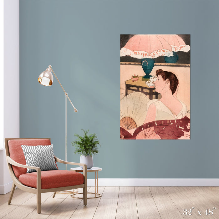 The Lamp Colossal Art Print - Trendy Custom Wallpaper | Contemporary Wallpaper Designs | The Detroit Wallpaper Co.