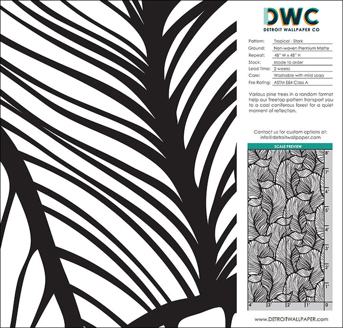 Tropical - Stark <br> Wallpaper - The Detroit Wallpaper Co.