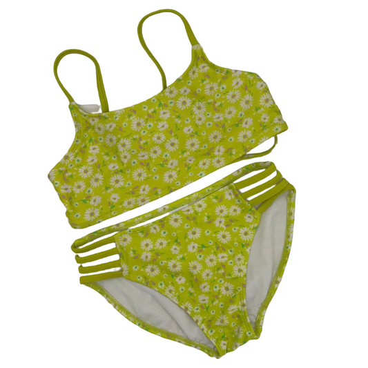 Two Piece Bathing Suit / Flowers
