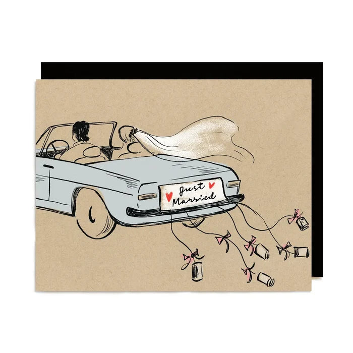Ula Bloom - Getaway Car Greeting Card