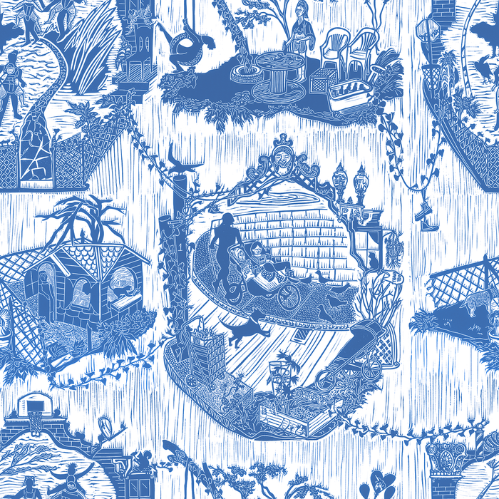 Urban Toile - Delft <br> Wallpaper