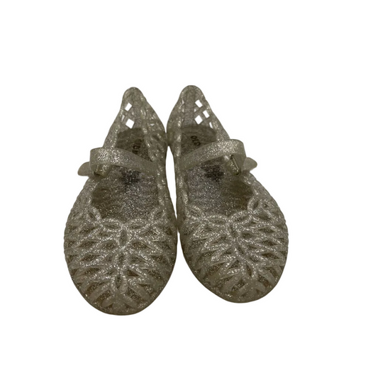 Velcro Clasp Jelly Shoes / Glittery