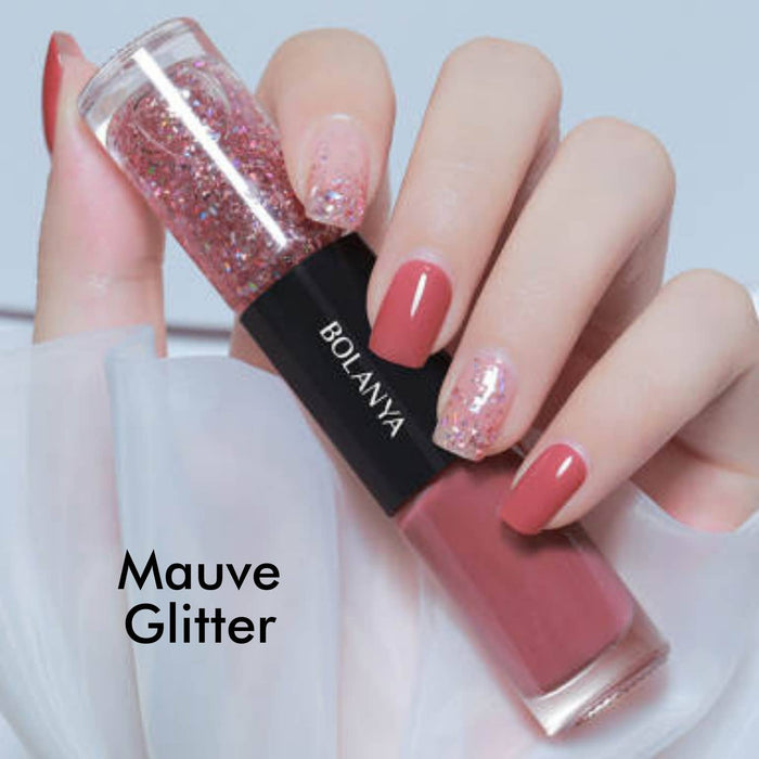White Glitter/Red