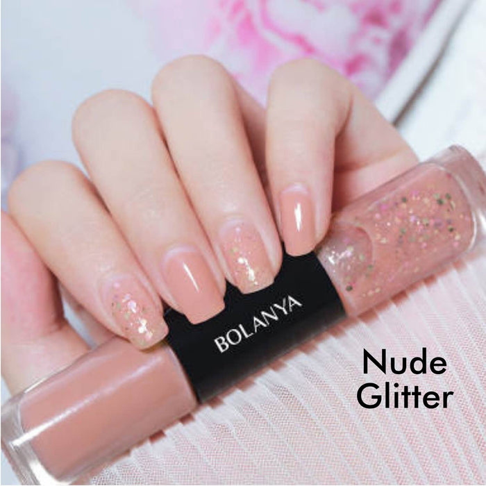 White Glitter/Red