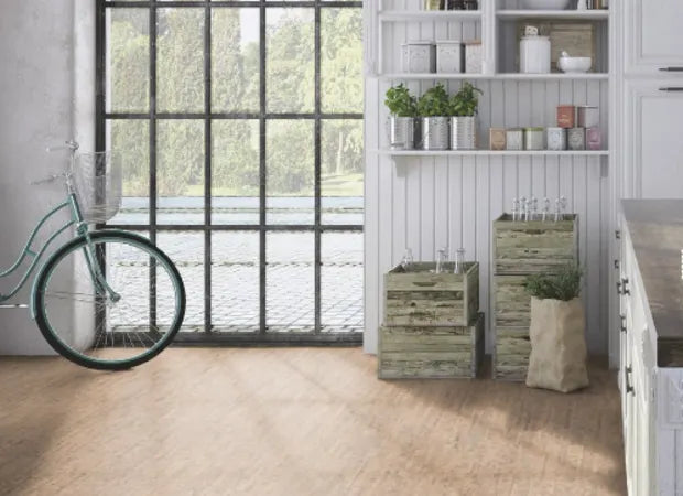 Wicanders Cork GO Charm installed in Scandinavian-style kitchen
