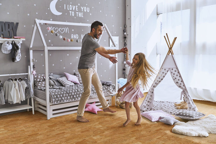 Wicanders Cork GO Desire installed in childrens bedroom