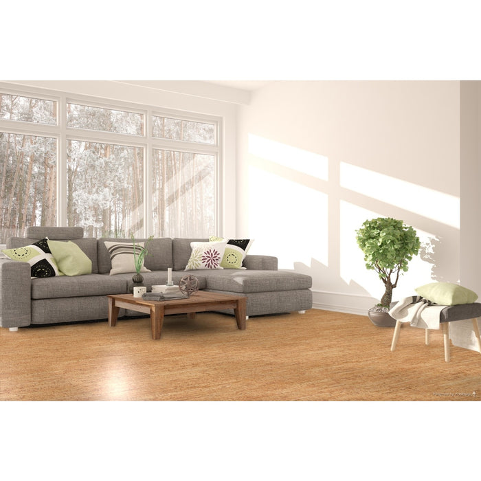 Amorim Wise - Cork Floating Plank -  Traces Natural 7.5"x48" - GreenFlooringSupply.com