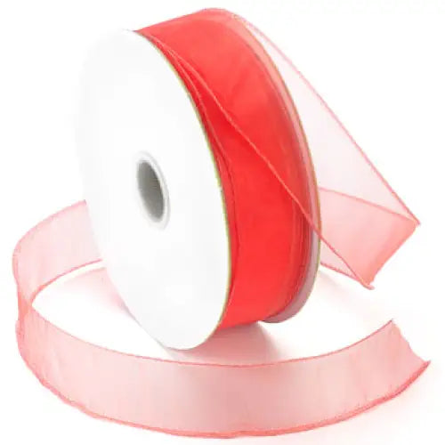 Wired Chiffon Sheer Ribbon
