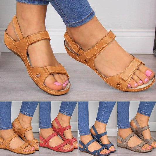 Women Comfy Sole Magic Buckle Fashion Sandals
