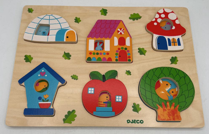 Wooden Animal Home Puzzle