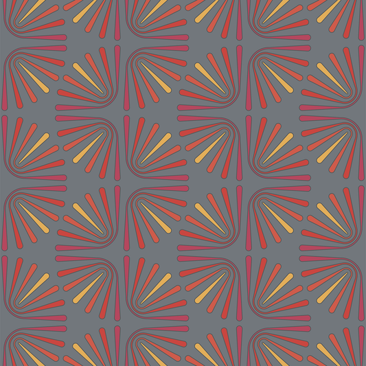 Worm - Cherry - Trendy Custom Wallpaper | Contemporary Wallpaper Designs | The Detroit Wallpaper Co.
