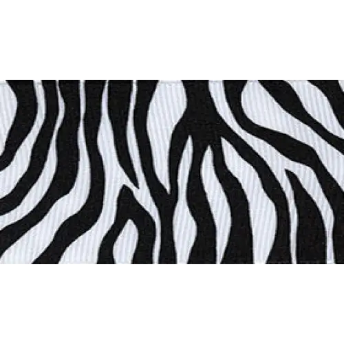 Zebra Fest Grosgrain Ribbon - Single Roll / 5/8’’ x 20