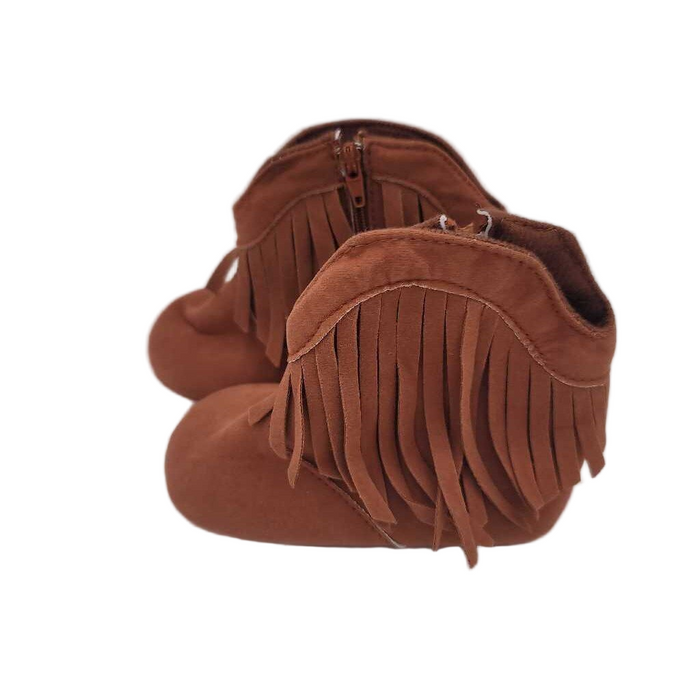 Zip Up Soft Sole Moccasins